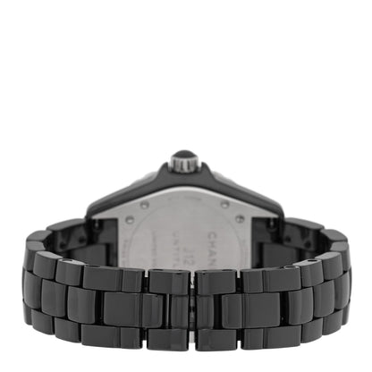 Stainless Steel Ceramic 38mm J12 Untitled Automatic Watch Black