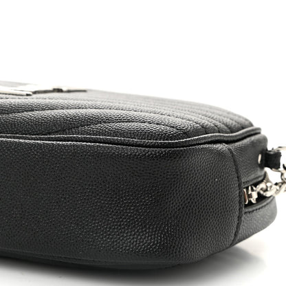Grain De Poudre Matelasse Monogram Mini Lou Camera Bag Black