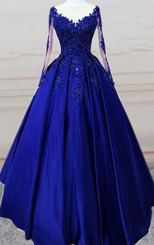 A line Long Prom Dresses Party Evening Gowns