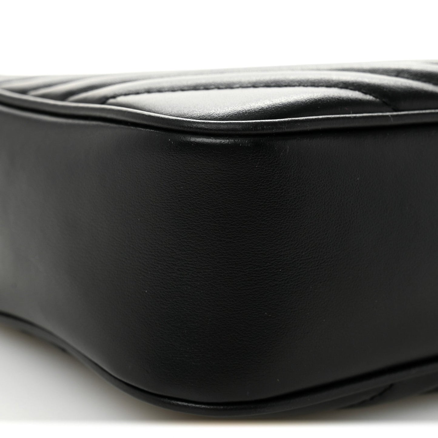 Calfskin Matelasse Monogram Lou Camera Bag Black