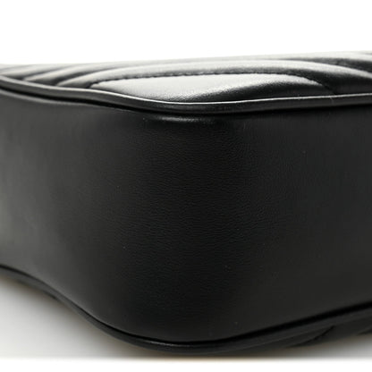 Calfskin Matelasse Monogram Lou Camera Bag Black