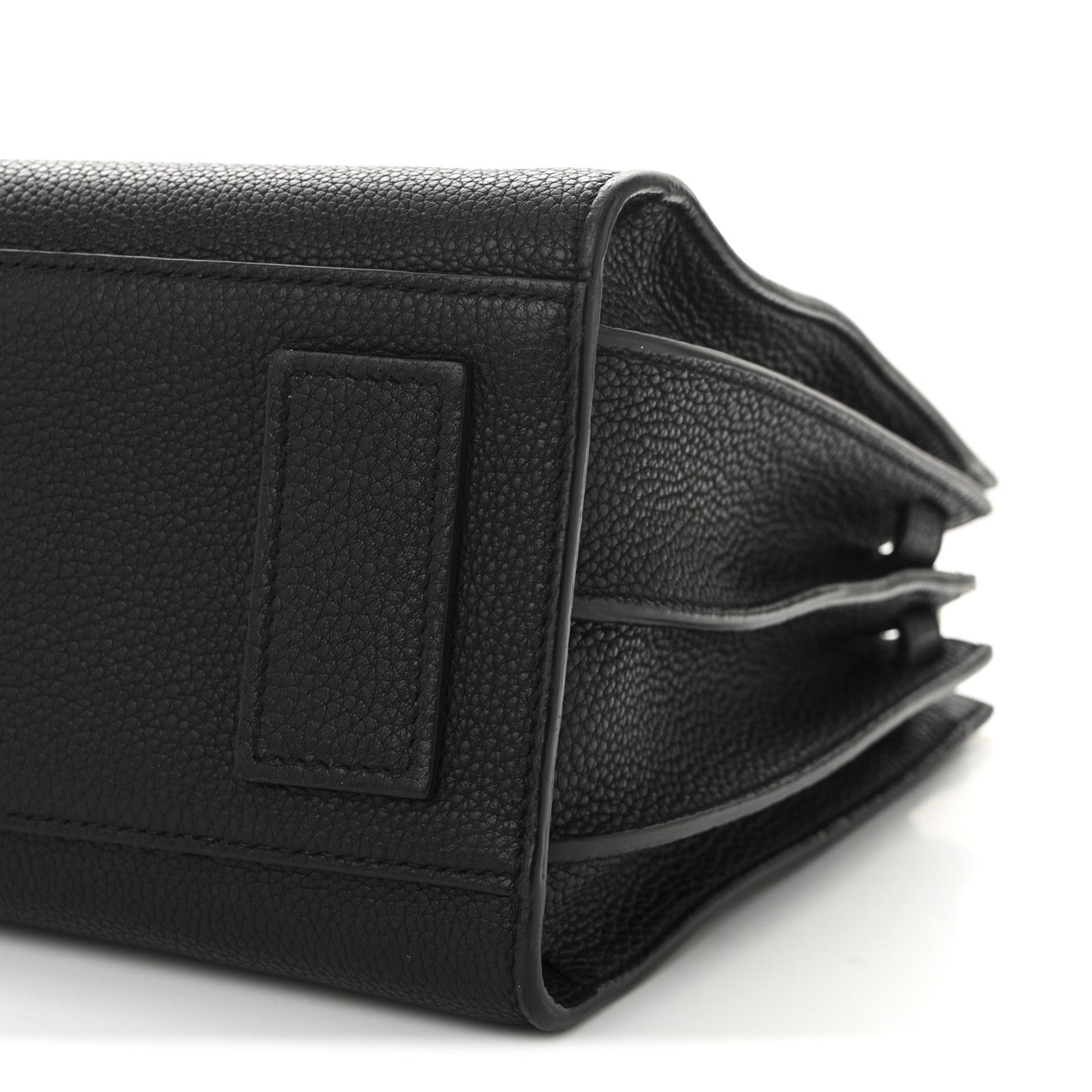 Grained Calfskin Baby Sac De Jour Souple Black