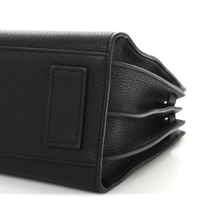 Grained Calfskin Baby Sac De Jour Souple Black