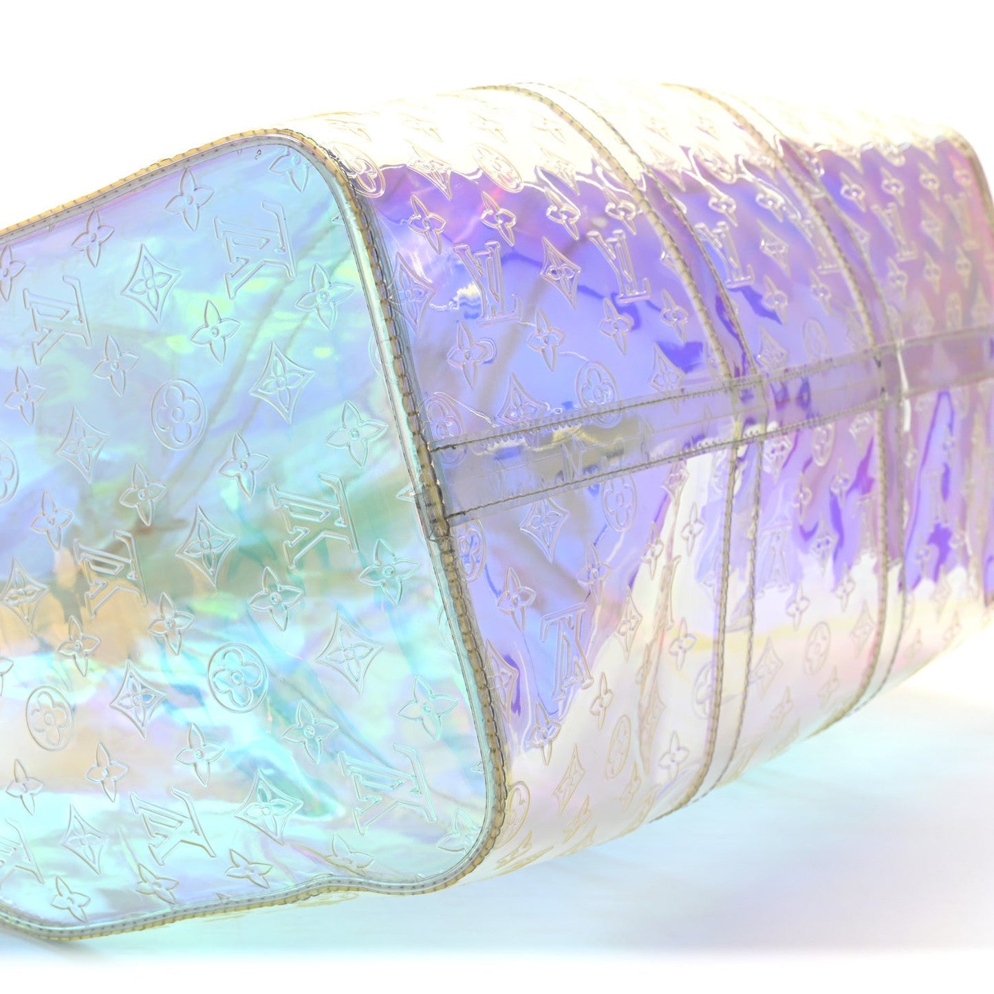 PVC Monogram Keepall Bandouliere 50 Iridescent Prism