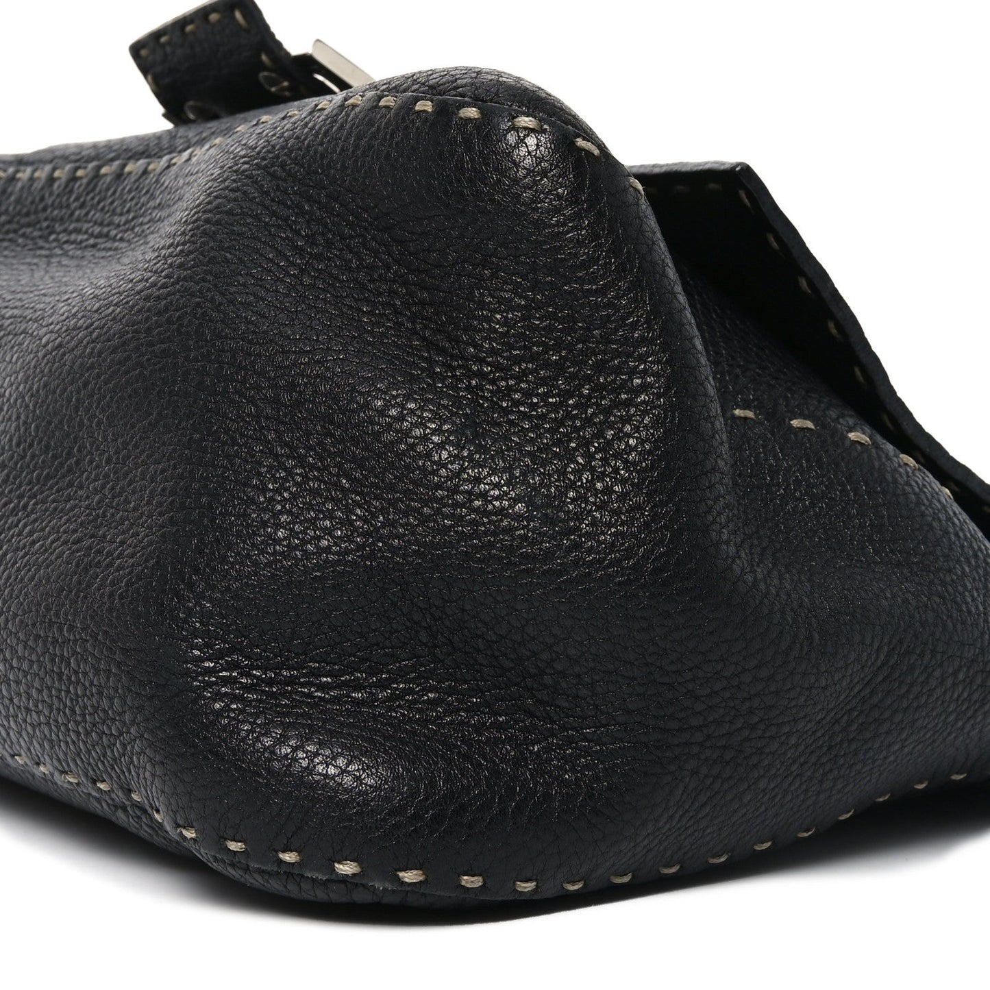 Calfskin Romano Selleria Forever Mama Baguette Black