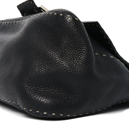 Calfskin Romano Selleria Forever Mama Baguette Black
