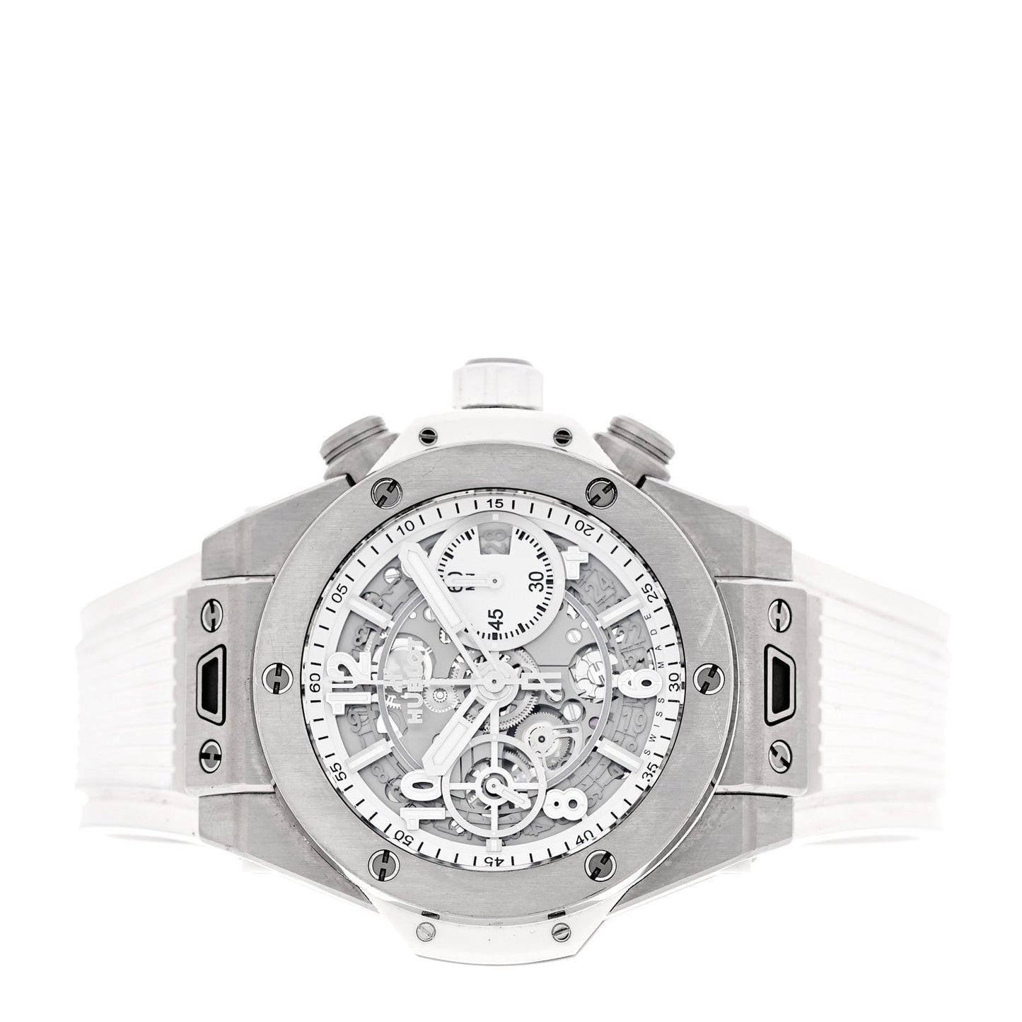 Titanium Rubber 42mm Big Bang Unico Automatic Watch White 441.NE.2010.RW