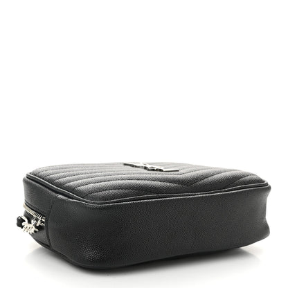 Grain De Poudre Matelasse Monogram Mini Lou Camera Bag Black