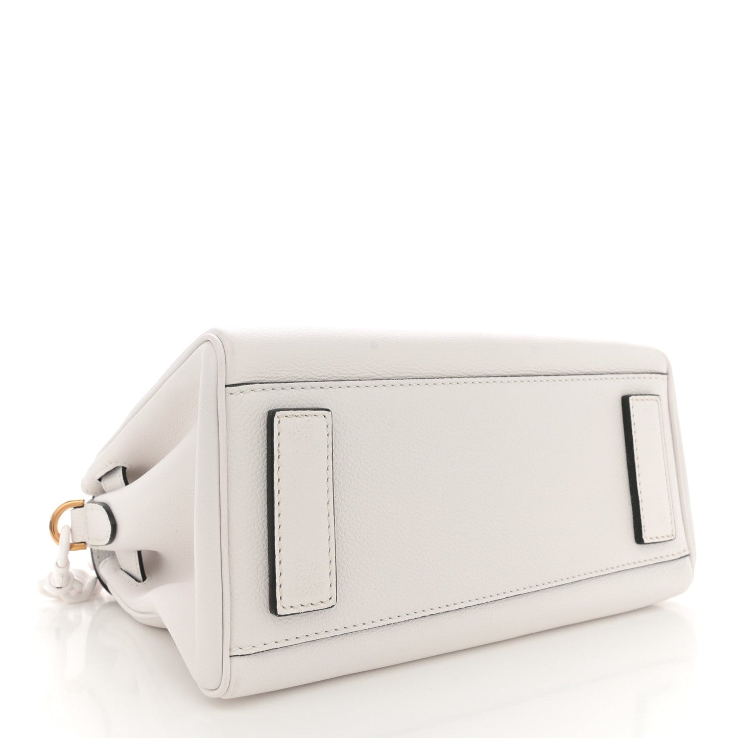 Calfskin Medium La Medusa Top Handle Handbag Optical White