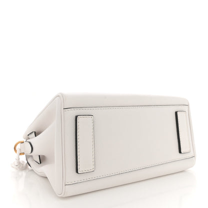 Calfskin Medium La Medusa Top Handle Handbag Optical White