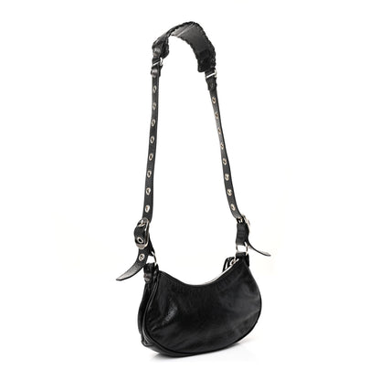 Agneau Arena Le Cagole Shoulder Bag XS Black