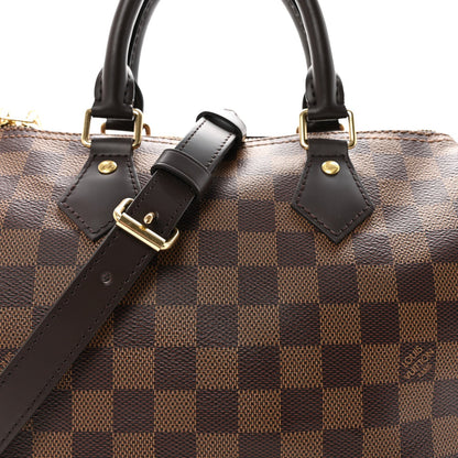 Damier Ebene Speedy Bandouliere 25