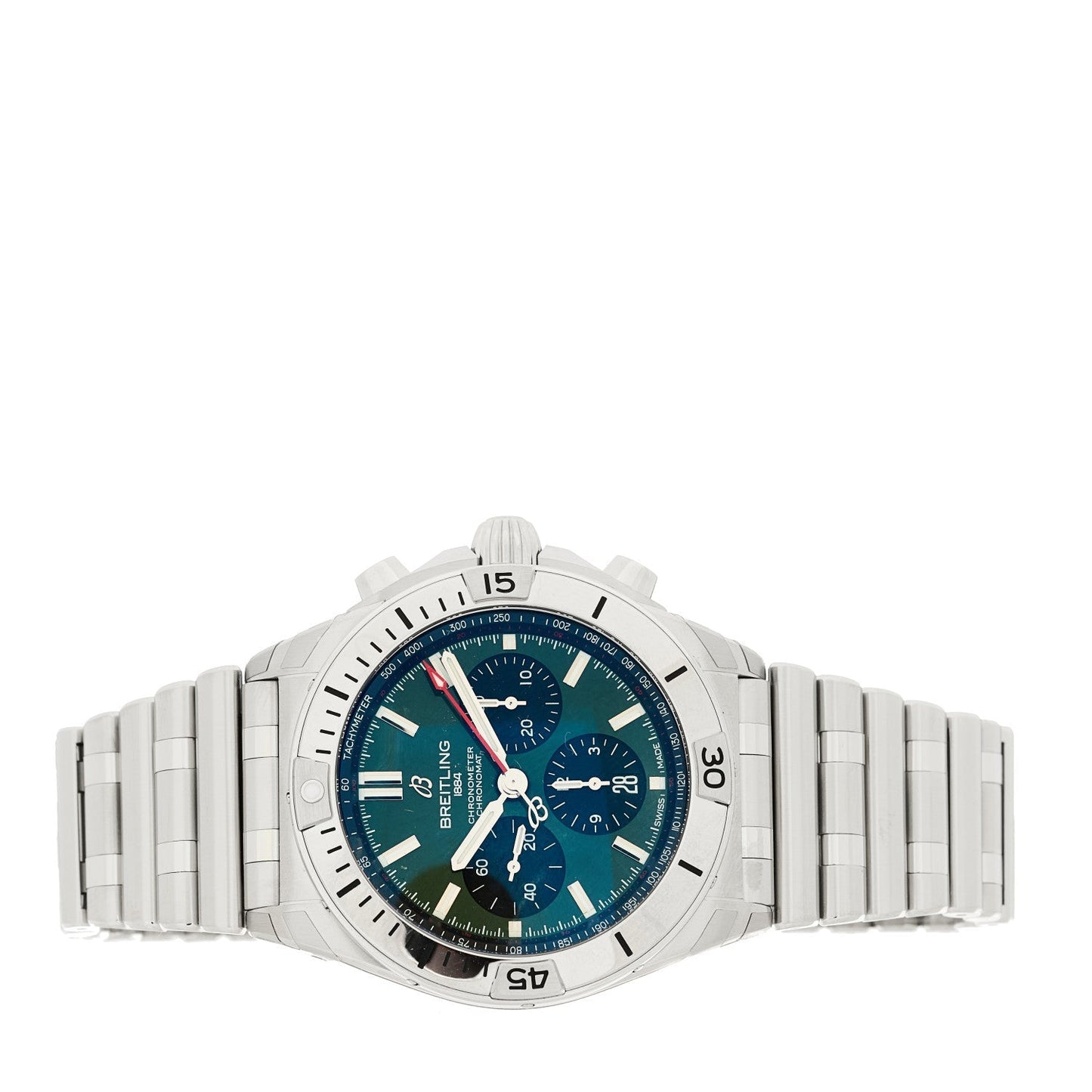 Stainless Steel 42mm Bentley Edition Chronomat Automatic Watch Green AB0134