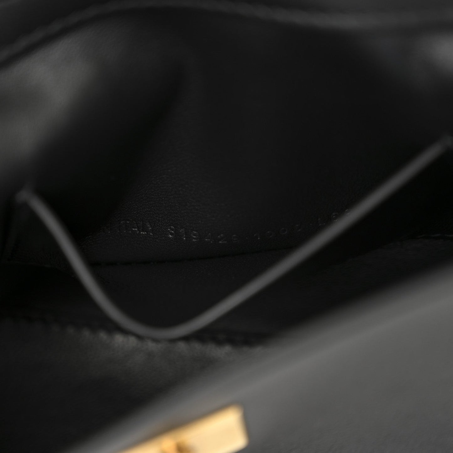 Natural Smooth Calfskin Nano Rodeo Top Handle Handbag Black