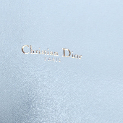 Grained Calfskin Saddle Chain Pouch Cloud Blue