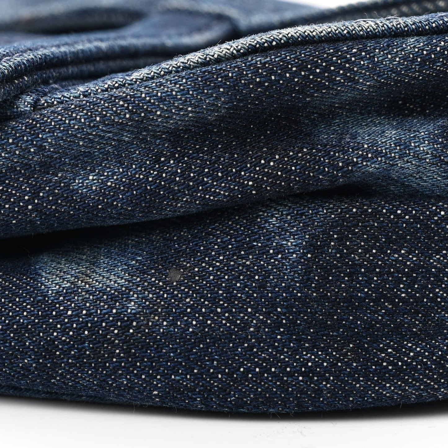 Denim Tie Dye Saddle Bag Blue