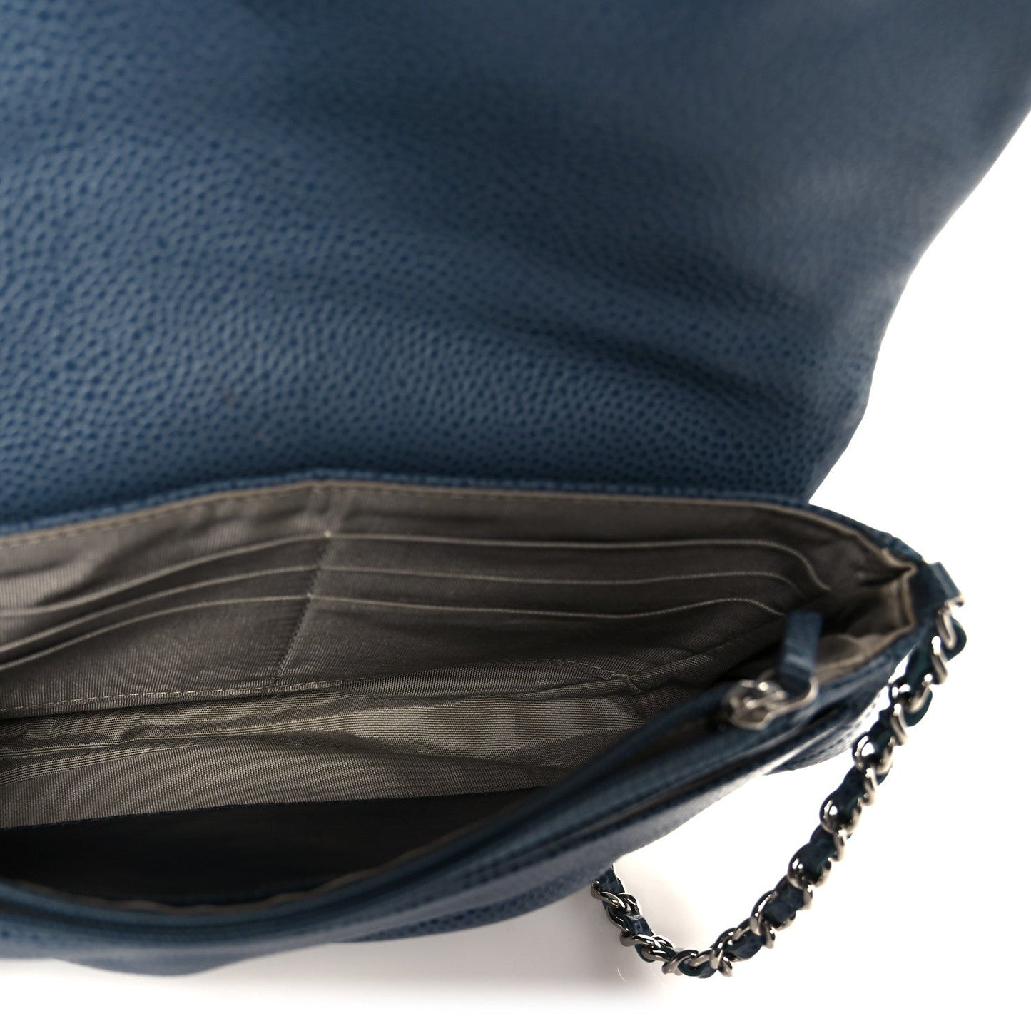 Caviar Half Moon Wallet On Chain WOC Blue
