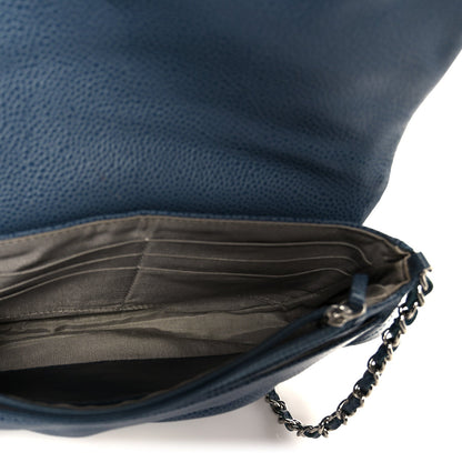 Caviar Half Moon Wallet On Chain WOC Blue