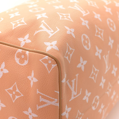 Calfskin Monogram Speedy P9 Bandouliere 40 Summer Peach