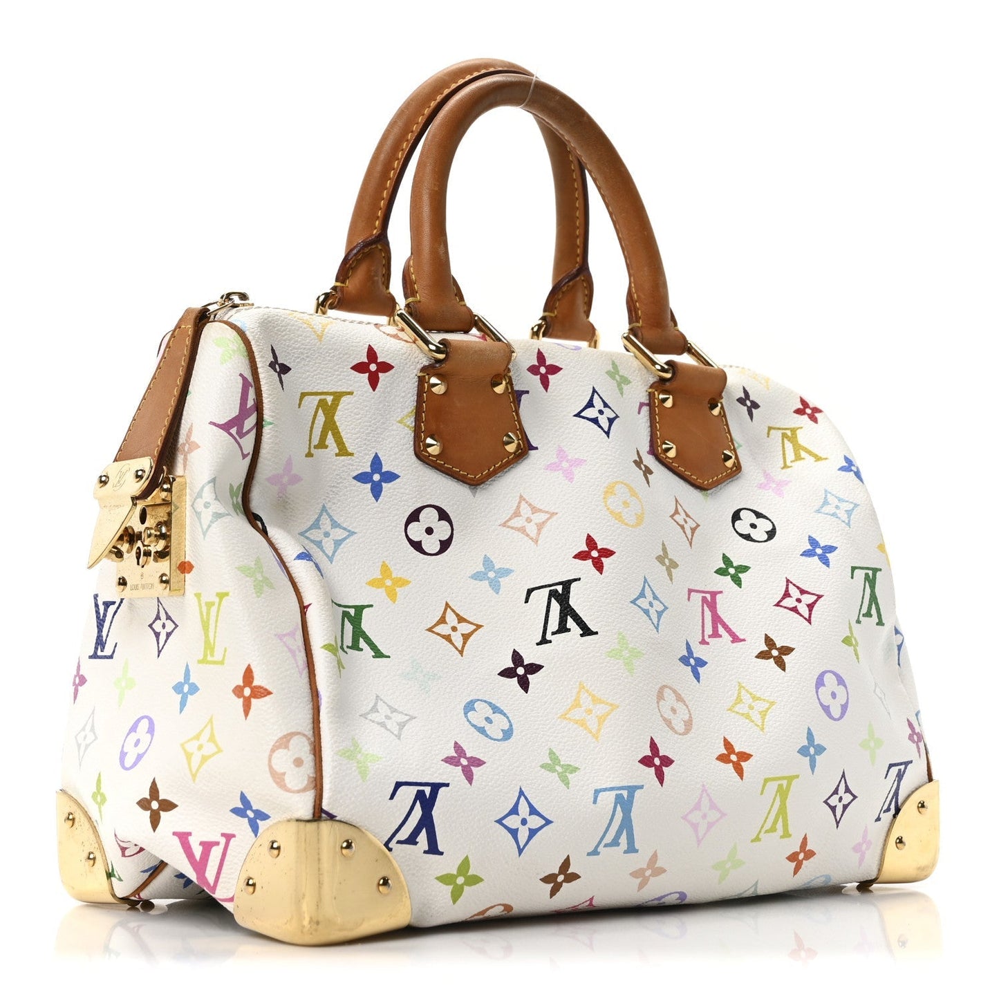 Monogram Multicolor Speedy 30 White