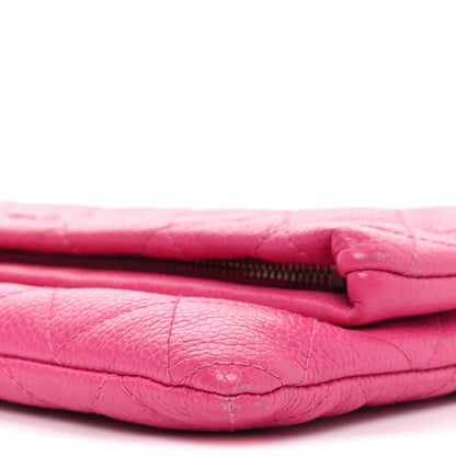 Caviar Quilted CC Beauty Clutch Pink