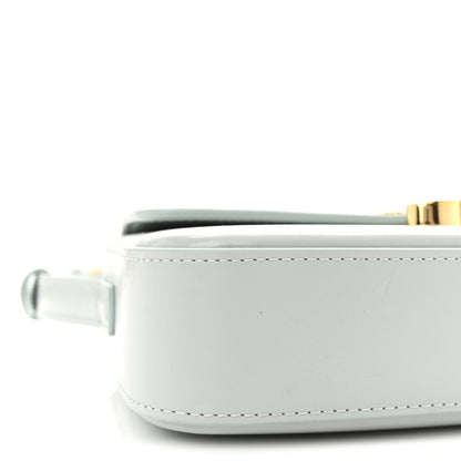 Natural Calfskin Triomphe Shoulder Bag Ice Blue
