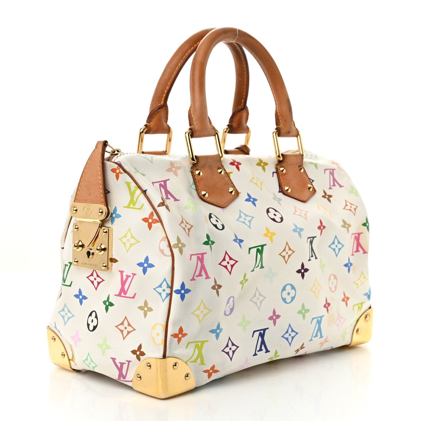 Monogram Multicolor Speedy 30 White