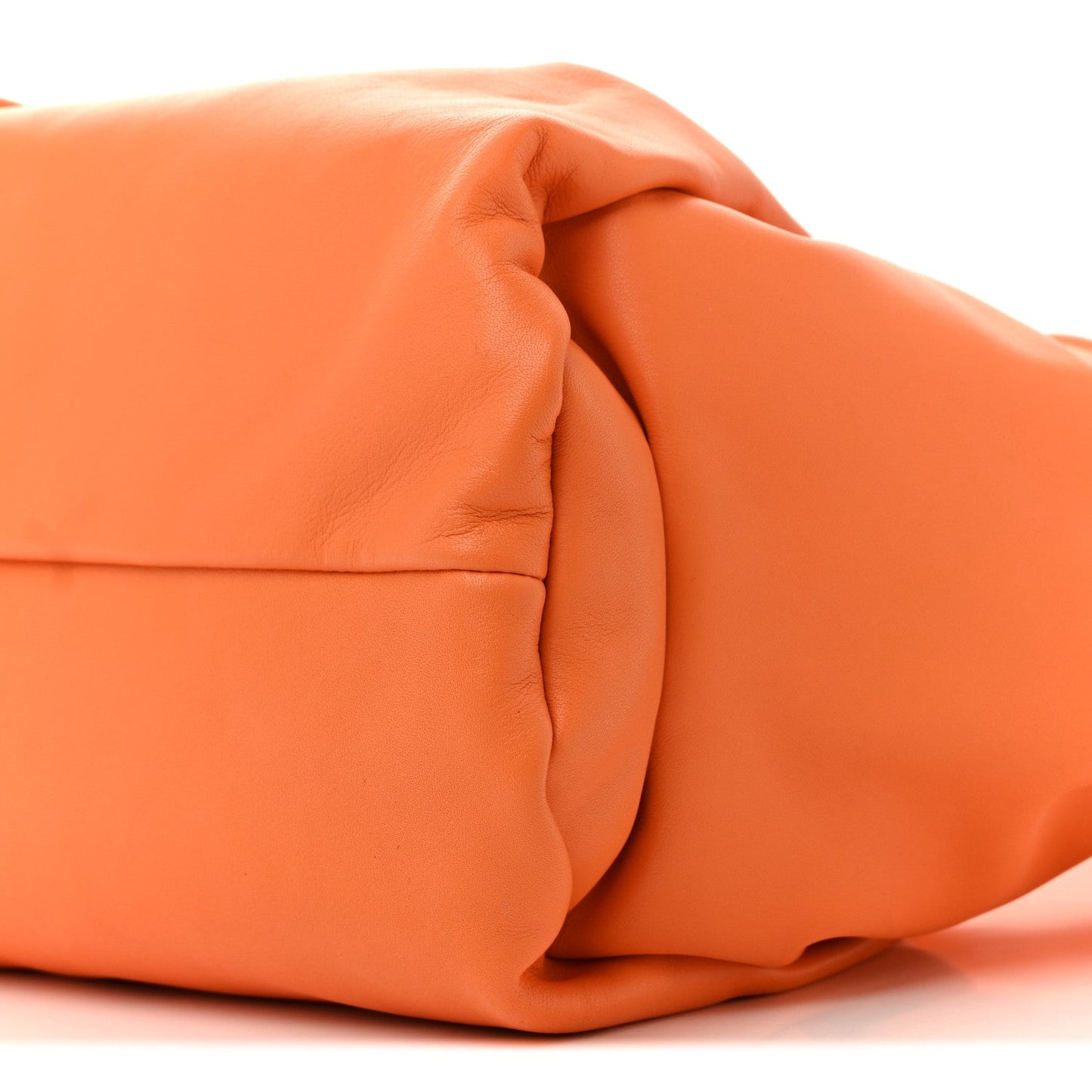 Smooth Butter Calfskin Small The Shoulder Pouch Light Orange