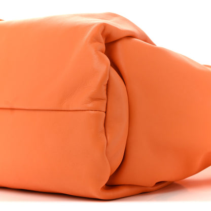 Smooth Butter Calfskin Small The Shoulder Pouch Light Orange