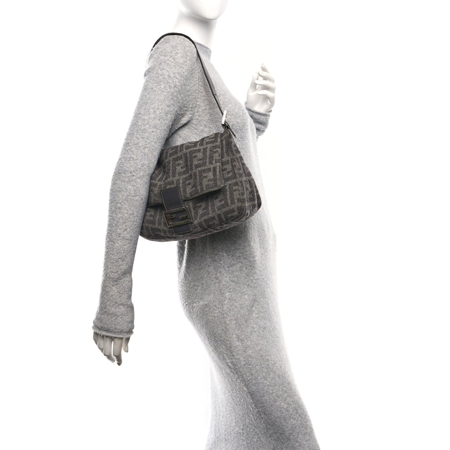 Wool Zucca Mama Baguette Grey