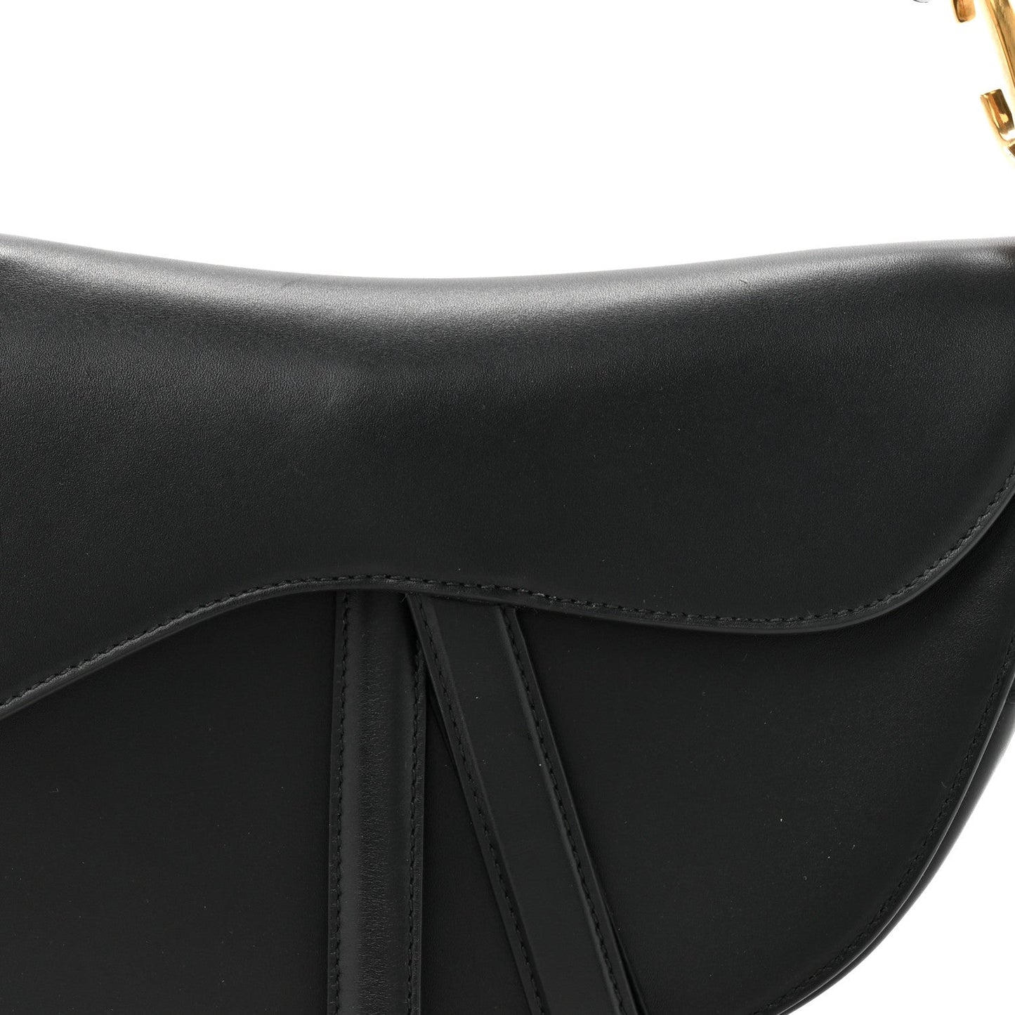 Calfskin Saddle Bag Black