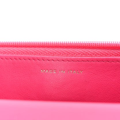 Caviar Quilted Glitter CC Roller Skate Wallet on Chain WOC Pink