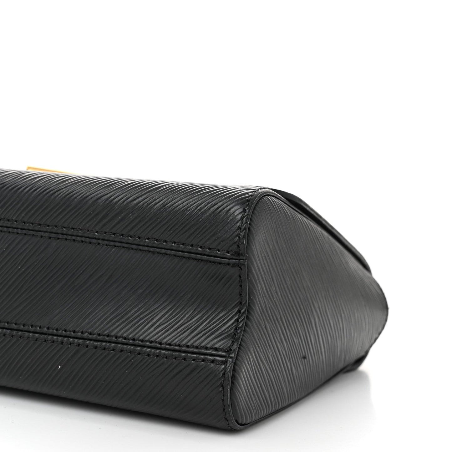 Epi Twist Top Handle Shoulder Bag MM Black