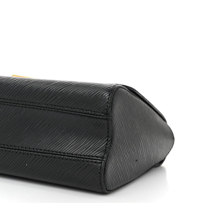 Epi Twist Top Handle Shoulder Bag MM Black