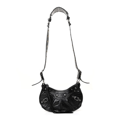 Agneau Arena Le Cagole Shoulder Bag XS Black