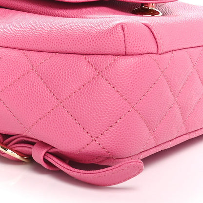 Caviar Quilted Small CC Day Backpack Pink