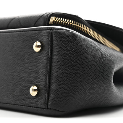Caviar Quilted Medium Business Affinity Flap Black