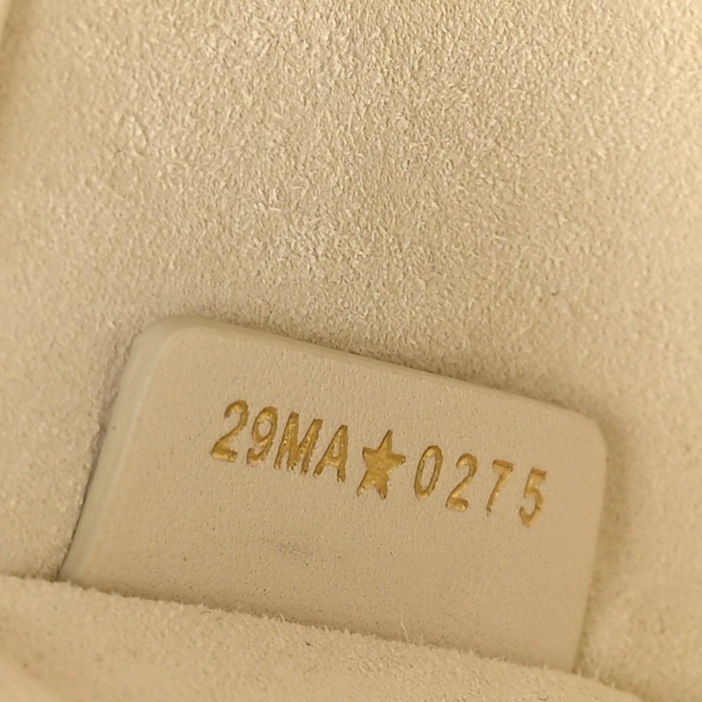 Lambskin Cannage Small Lady D-Joy Latte