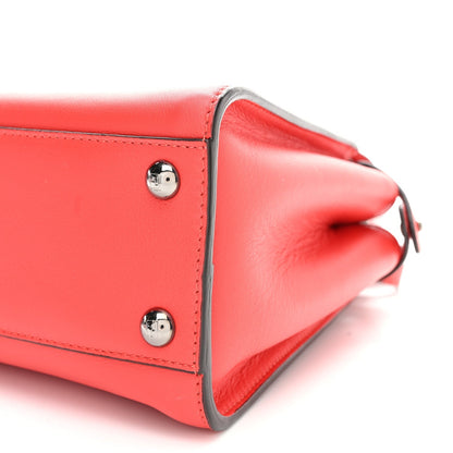 Vitello Seta Nappa Mini Plexi Handle Peekaboo Iconic Satchel Pomodoro