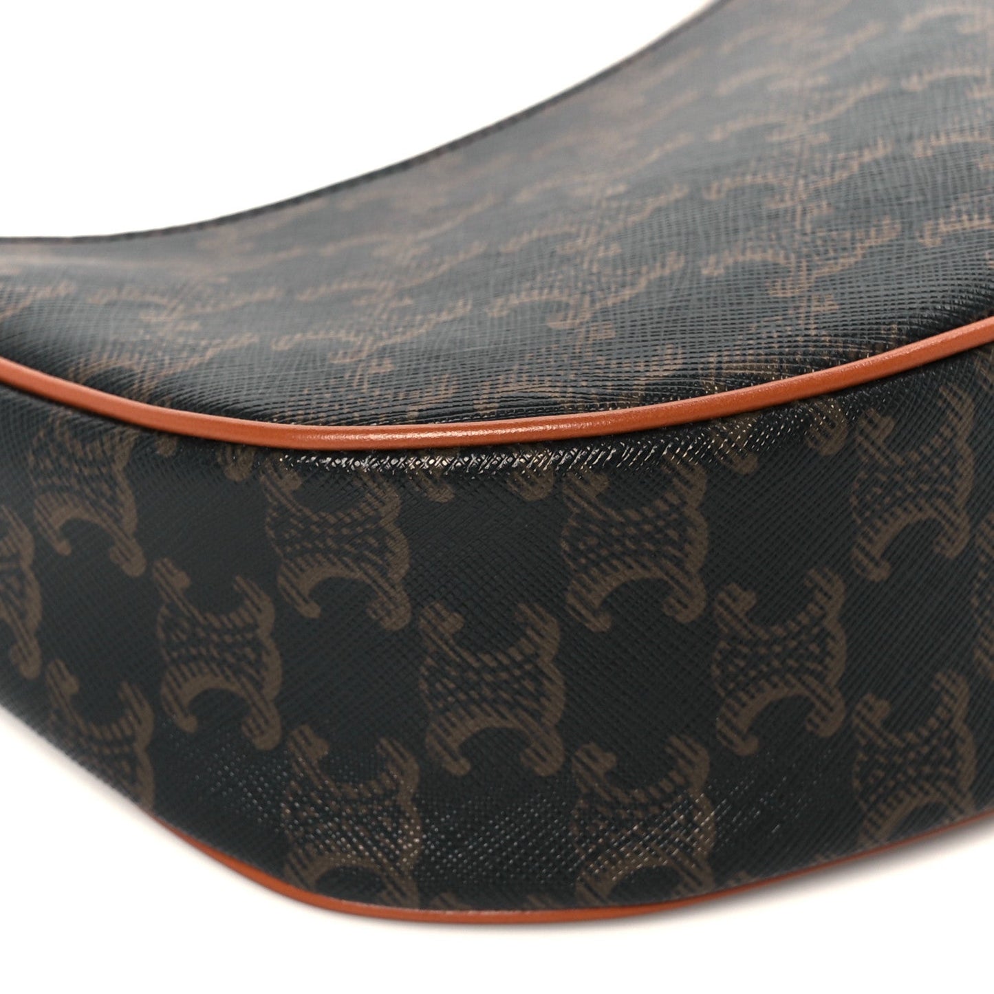 Triomphe Canvas Calfskin Medium Strap Ava Triomphe Shoulder Bag Tan