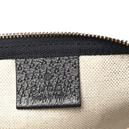 Denim GG Monogram Web Small Giglio Tote Blue White