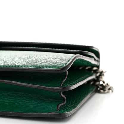 Pebbled Calfskin Small Dionysus Shoulder Bag Emerald