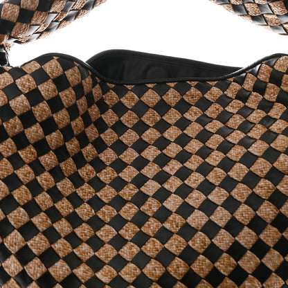 Nappa Raffia Intrecciato Large Hop Fondant Natural