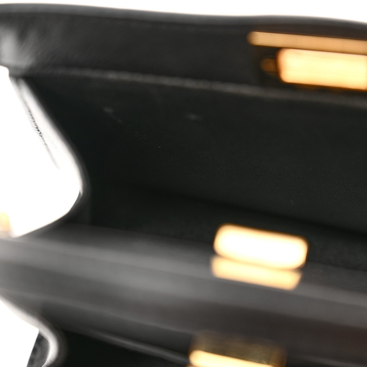 Shiny Nappa Petite Peekaboo I SEE U Satchel Black