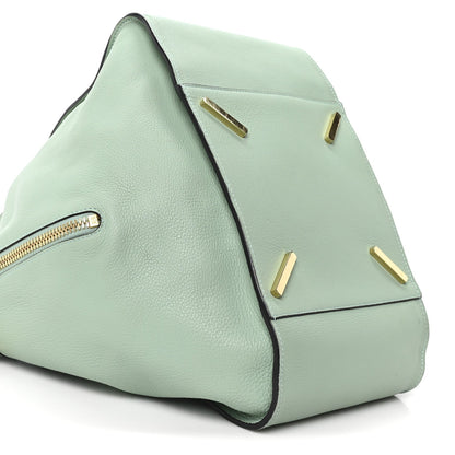 Soft Grained Calfskin Medium Hammock Shoulder Bag Light Green