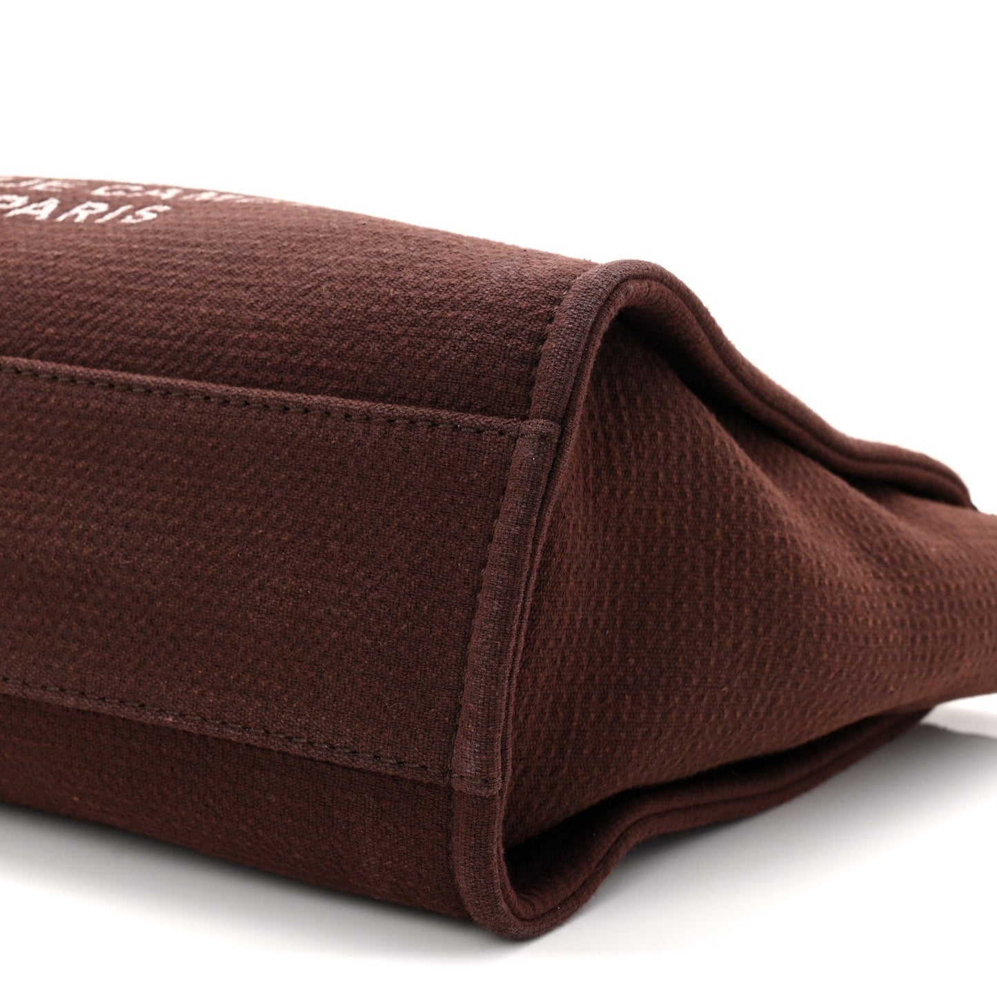 Mixed Fibers Calfskin Small Deauville Tote Burgundy