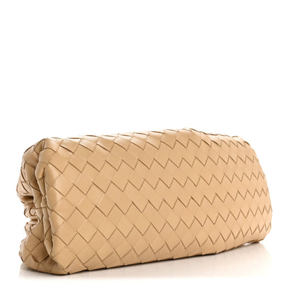 Nappa Maxi Intrecciato The Pouch Oversized Clutch Almond