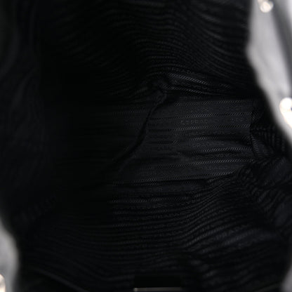 Tessuto Nylon Saffiano Medium Backpack Black