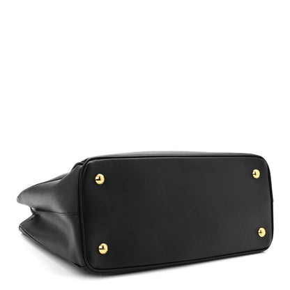 Saffiano Lux Medium Tote Black