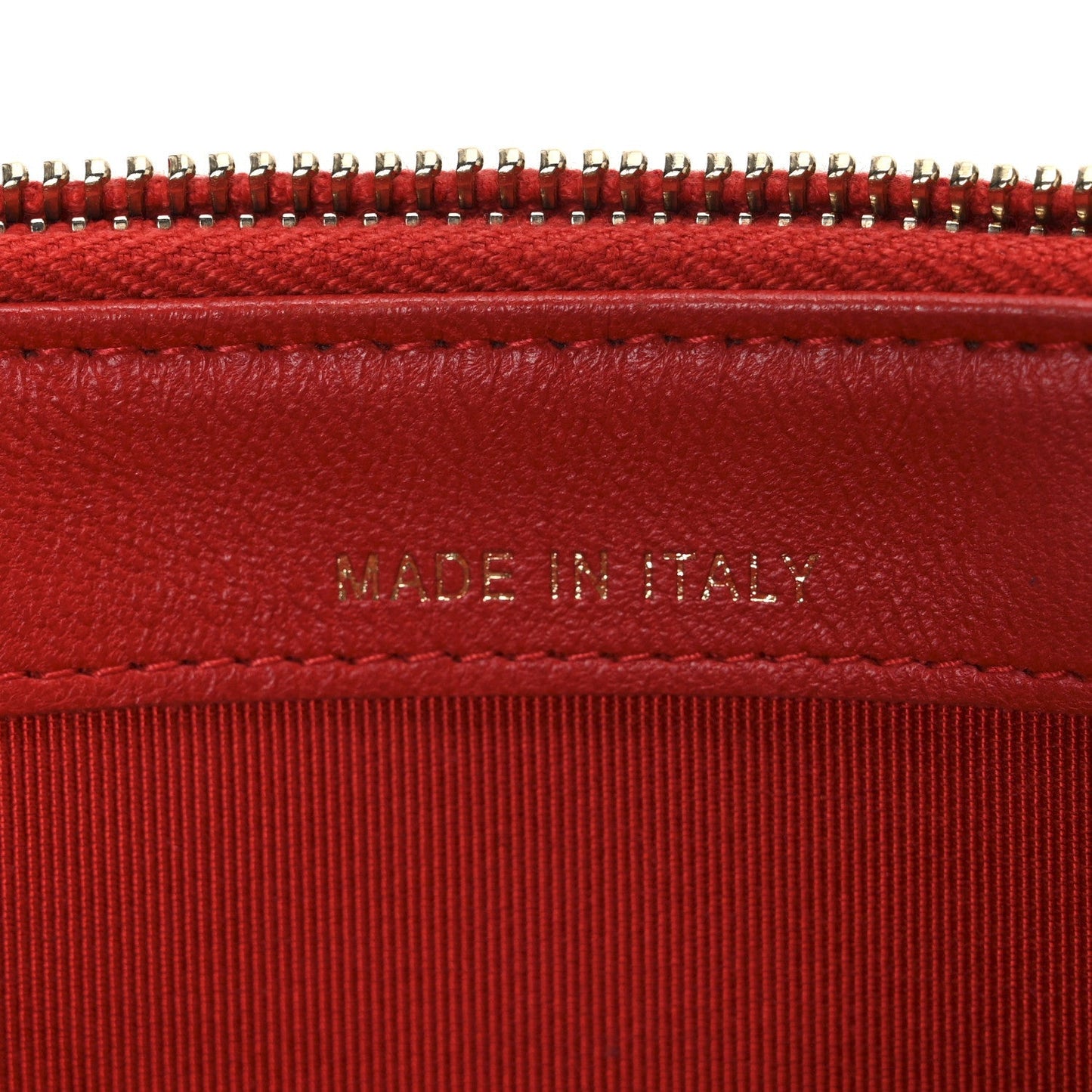 Lambskin Quilted Small Clutch With Chain Red